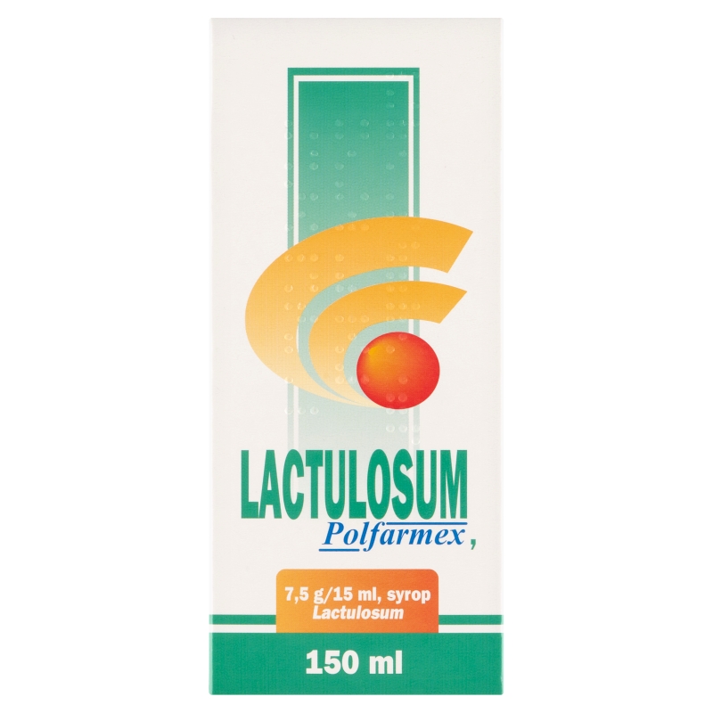 Lactulosum , syrop na zaparcia i niewydolność wątroby, butelka 150 ml
