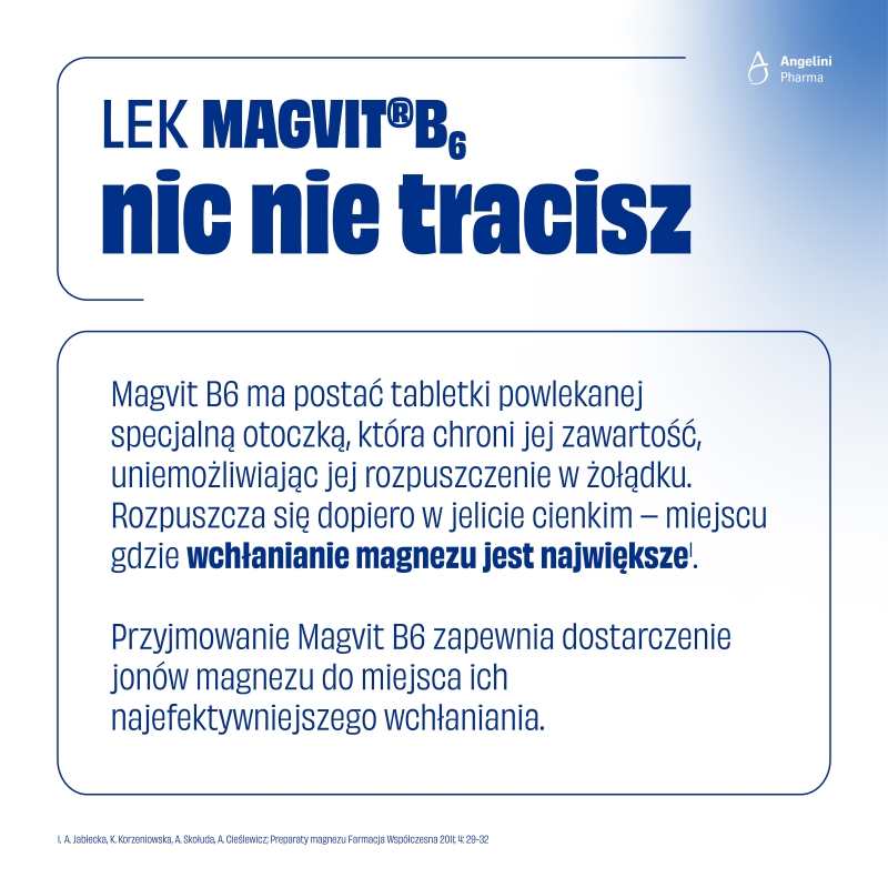 Magvit B6, tabletki z magnezem i witaminą B6, 50 szt.