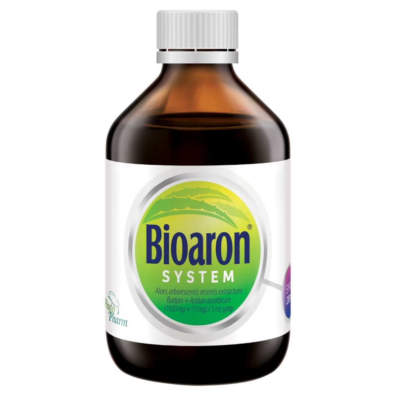 Bioaron System, syrop na infekcje górnych dróg oddechowych, braku apetytu, butelka 200 ml