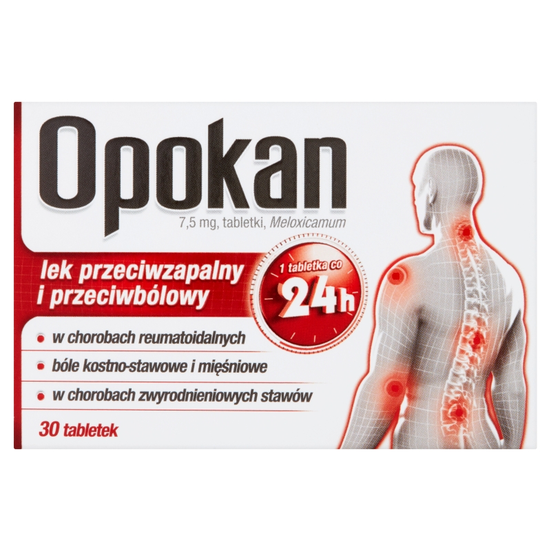 Opokan tabletki na bóle kostno-stawowe i mięśniowe, 30 szt.
