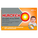 Nurofen dla dzieci czopki o działaniu przeciwbólowym, przeciwgorączkowym, 10 szt.