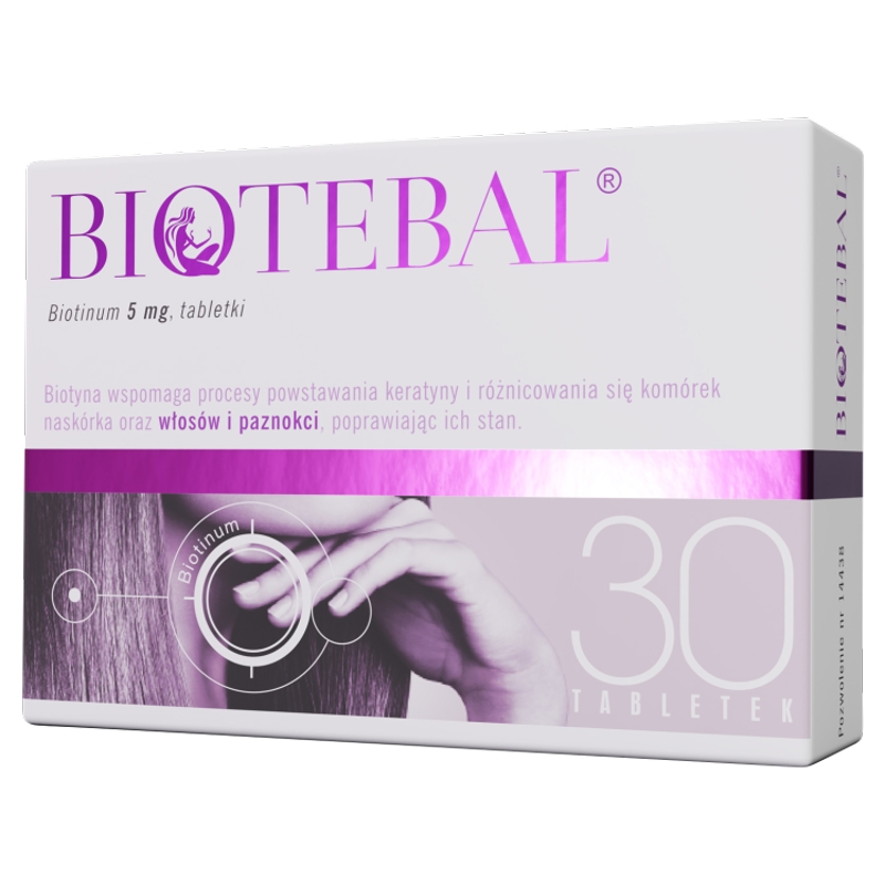 Biotebal, tabletki na włosy, skórę i paznokcie, 30 szt.
