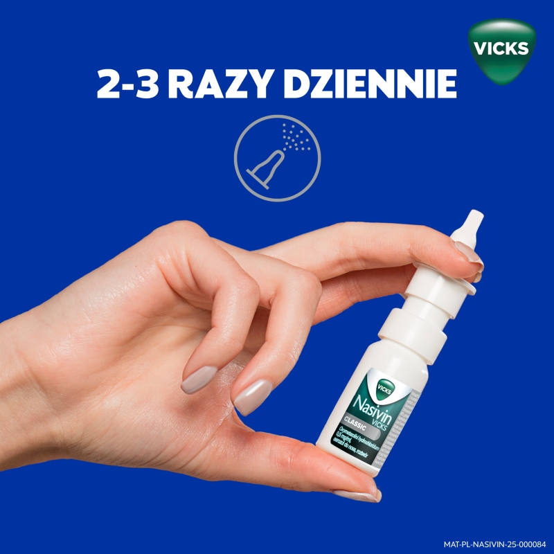Nasivin Classic, aerozol udrażniający nos, pojemnik 10 ml