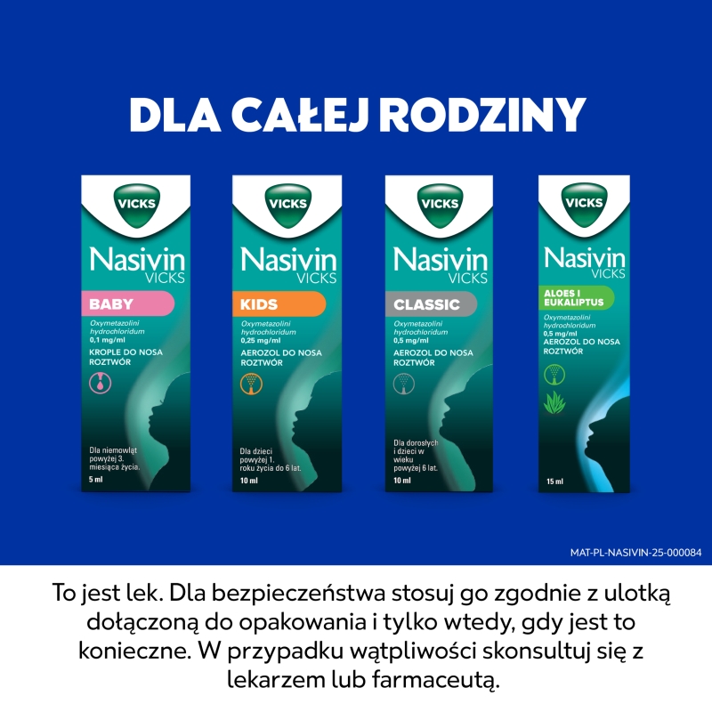 Nasivin Classic, aerozol udrażniający nos, pojemnik 10 ml