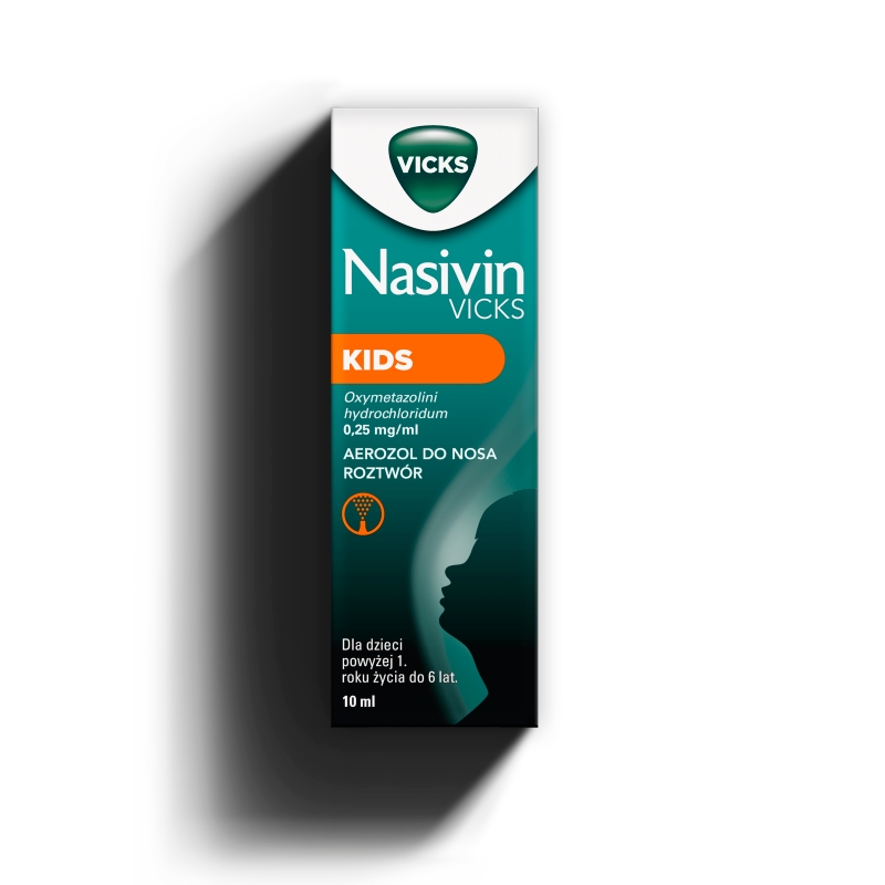 Nasivin Kids aerozol udrażniający nos dla dzieci, pojemnik 10 ml