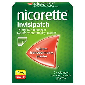 Nicorette 15mg/16h, plastry lecznicze z nikotyną, 7 szt.