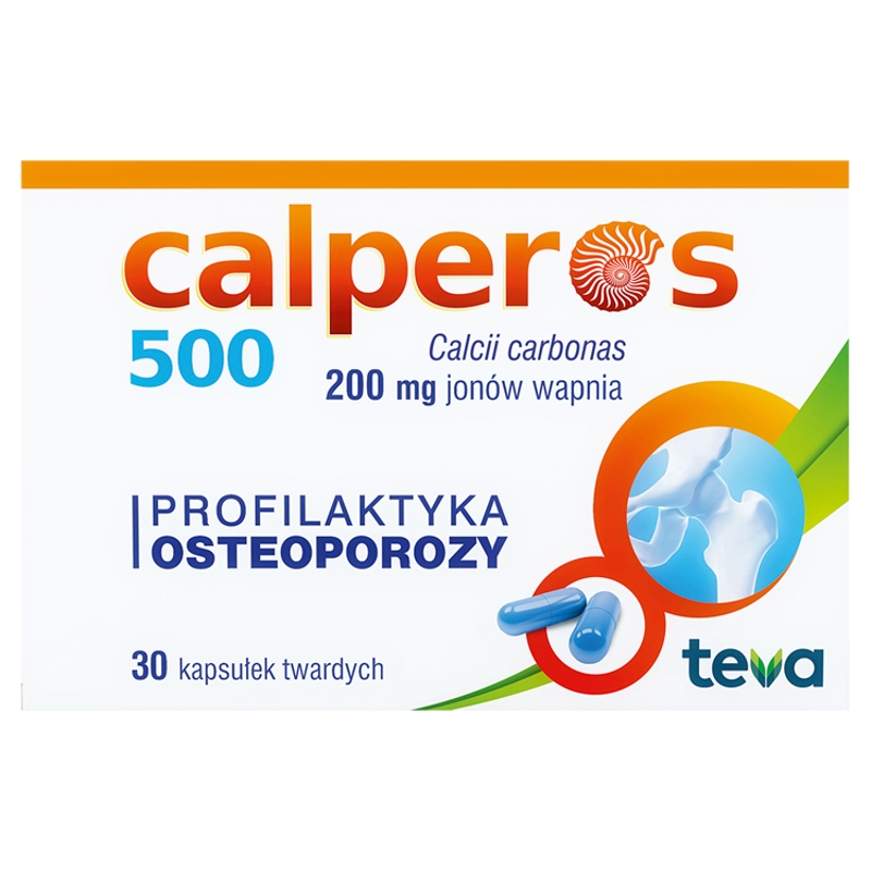 Calperos 500 kapsułki twarde wzmacniające kości, 30 szt.