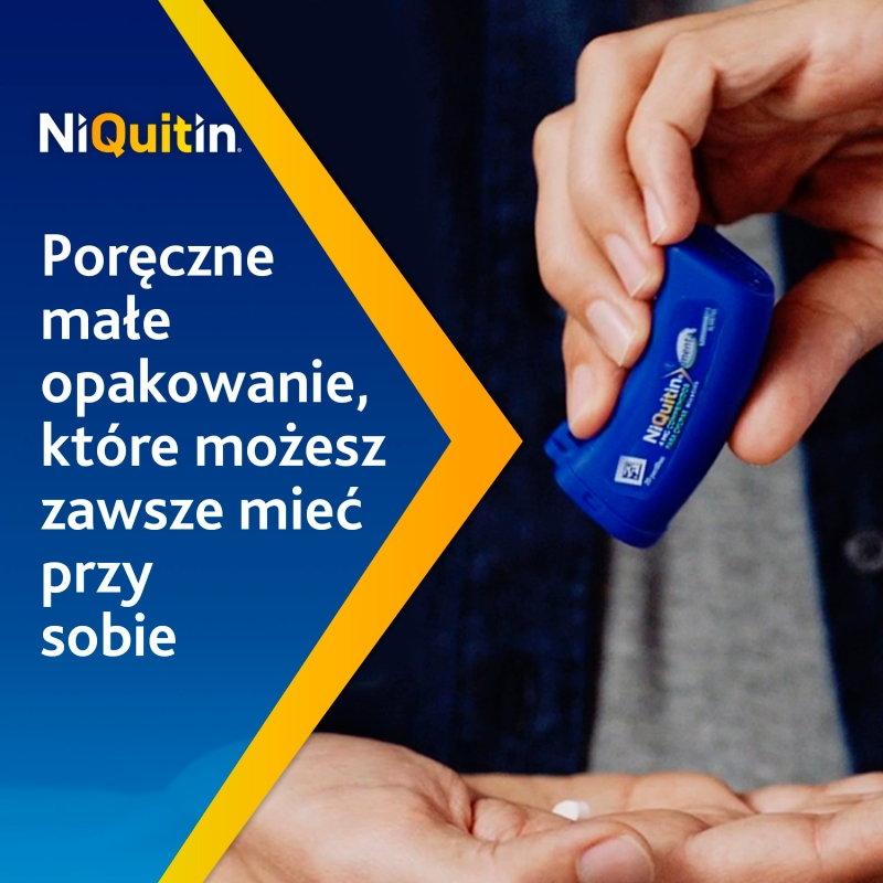 NiQuitin Mini 4 mg, tabletki wspomagające rzucanie palenia, 20 szt.
