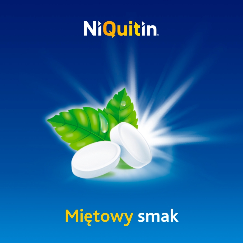 NiQuitin Mini 4 mg, tabletki wspomagające rzucanie palenia, 20 szt.