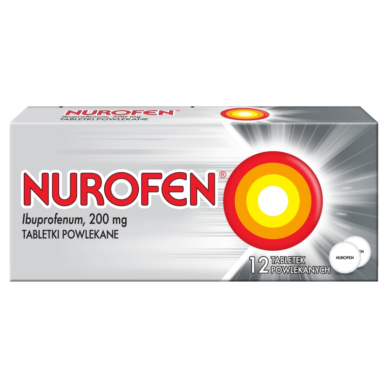 Nurofen tabletki na ból różnego pochodzenia o słabym i umiarkowanym nasileniu, 12 szt.