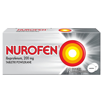 Nurofen, tabletki na ból różnego pochodzenia o słabym i umiarkowanym nasileniu, 12 szt.