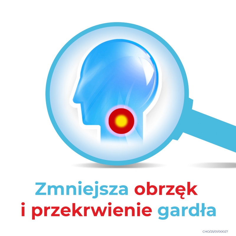 Cholinex , pastylki w stanach zapalnych gardła i jamy ustnej bez cukru, 24 szt.