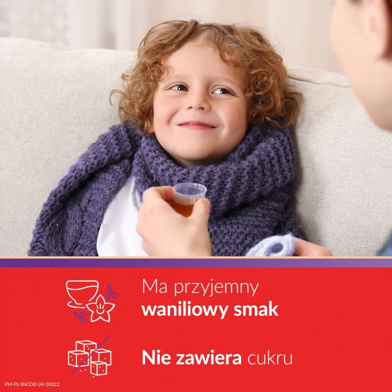 Sinecod, syrop wspomagający leczenie kaszlu różnego pochodzenia, butelka 100 ml