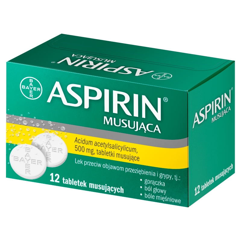 Aspirin Ultra Fast , tabletki musujące przeciw objawom przeziębienia i grypy, 12 szt.