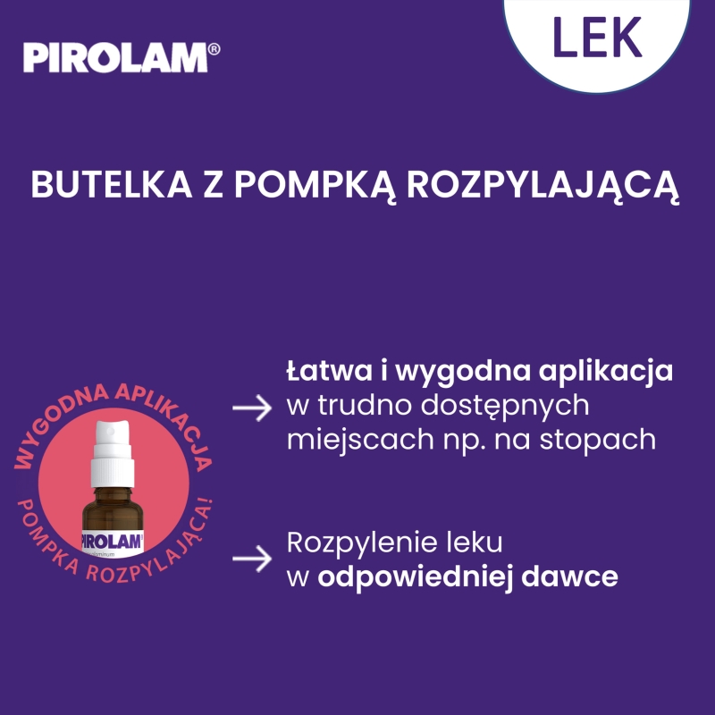 Pirolam, roztwór przeciwgrzybiczy do stosowania na skórę, butelka 30 ml
