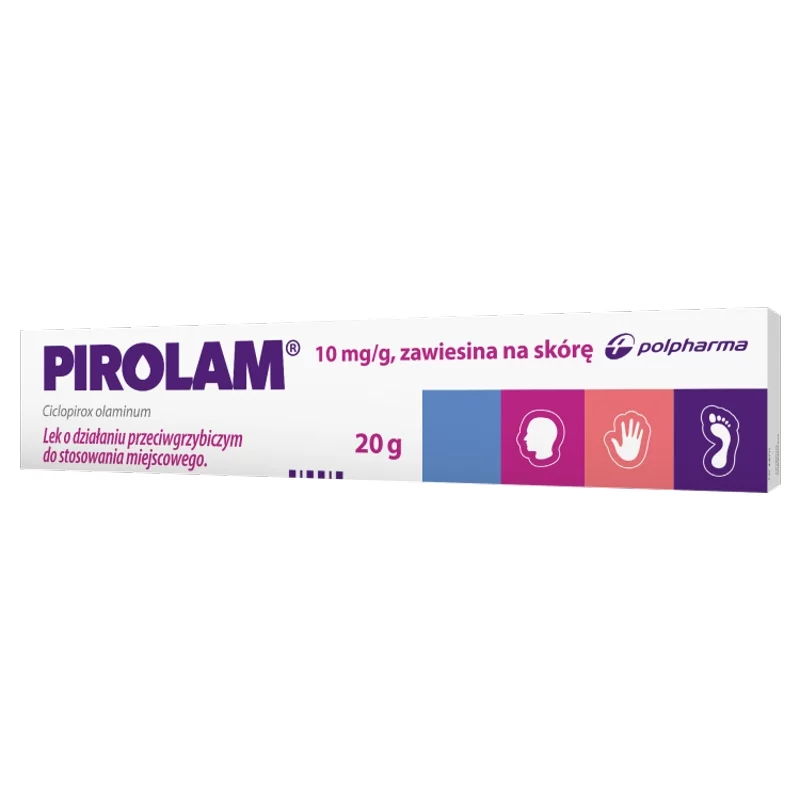 Pirolam, zawiesina na skórę przeciwko grzybicy, 20 g