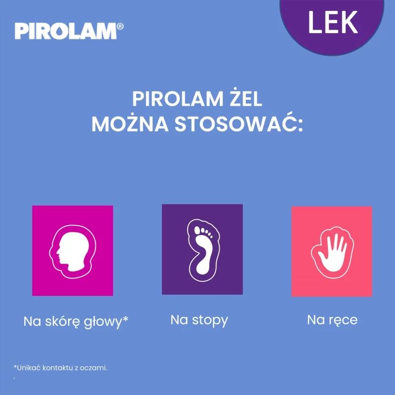 Pirolam, żel przeciwgrzybiczy do stosowania na skórę, tuba 20 g