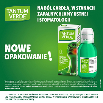 Tantum Verde , roztwór do płukania jamy ustnej, 240 ml