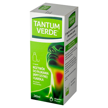 Tantum Verde , roztwór do płukania jamy ustnej, 240 ml