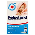 Pedicetamol roztwór na gorączkę u dzieci, butelka 60 ml