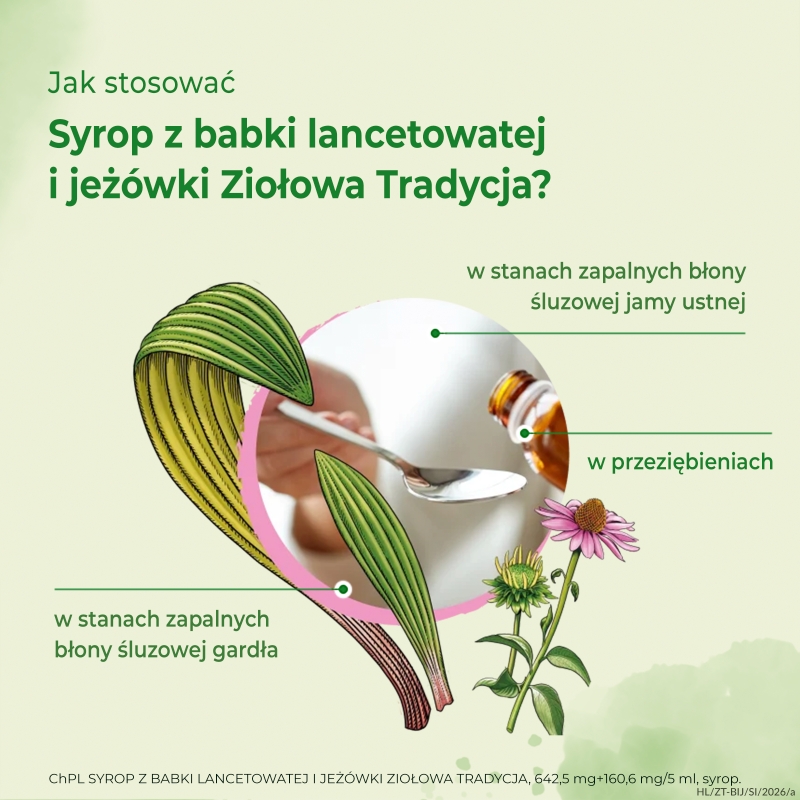 Ziołowa Tradycja, syrop z babki lancetowatej i jeżówki, 125 g