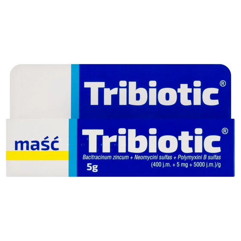 Tribiotic, maść bakteriobójcza na rany, zadrapania, oparzenia, tuba 5 g