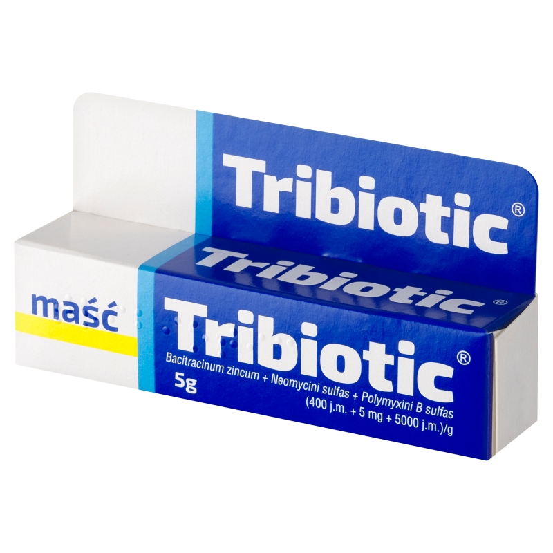 Tribiotic, maść bakteriobójcza na rany, zadrapania, oparzenia, tuba 5 g