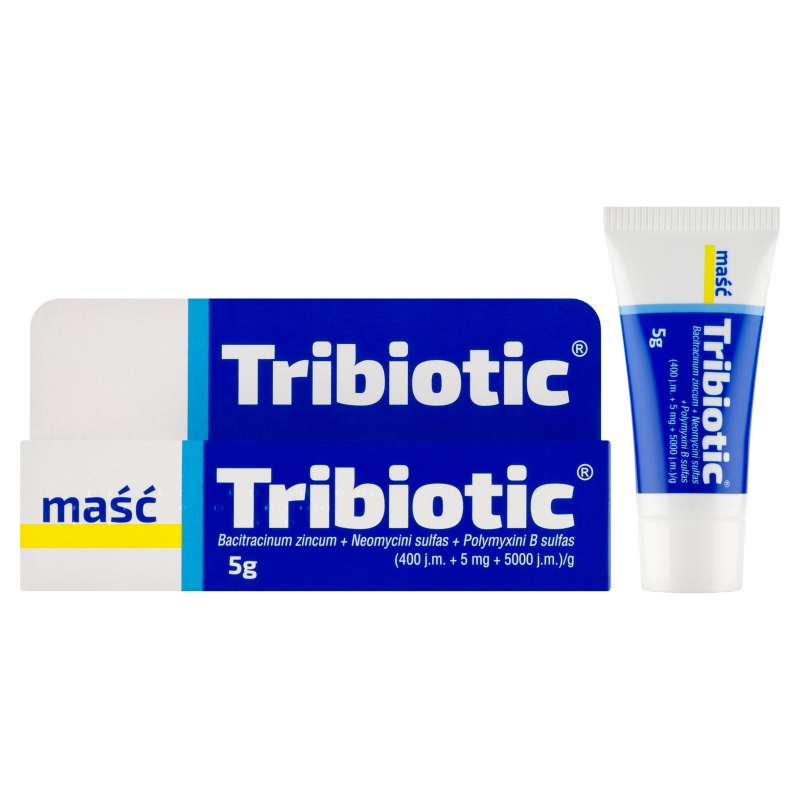 Tribiotic, maść bakteriobójcza na rany, zadrapania, oparzenia, tuba 5 g