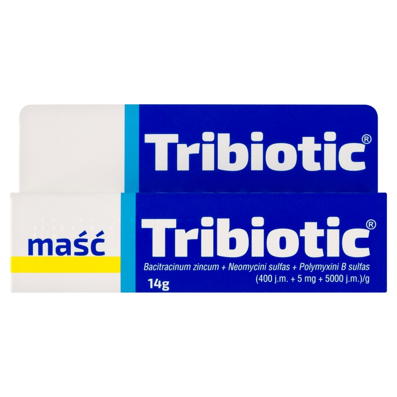 Tribiotic maść bakteriobójcza na rany, zadrapania, oparzenia, tuba 14 g