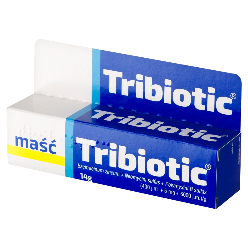 Tribiotic, maść bakteriobójcza na rany, zadrapania, oparzenia, tuba 14 g