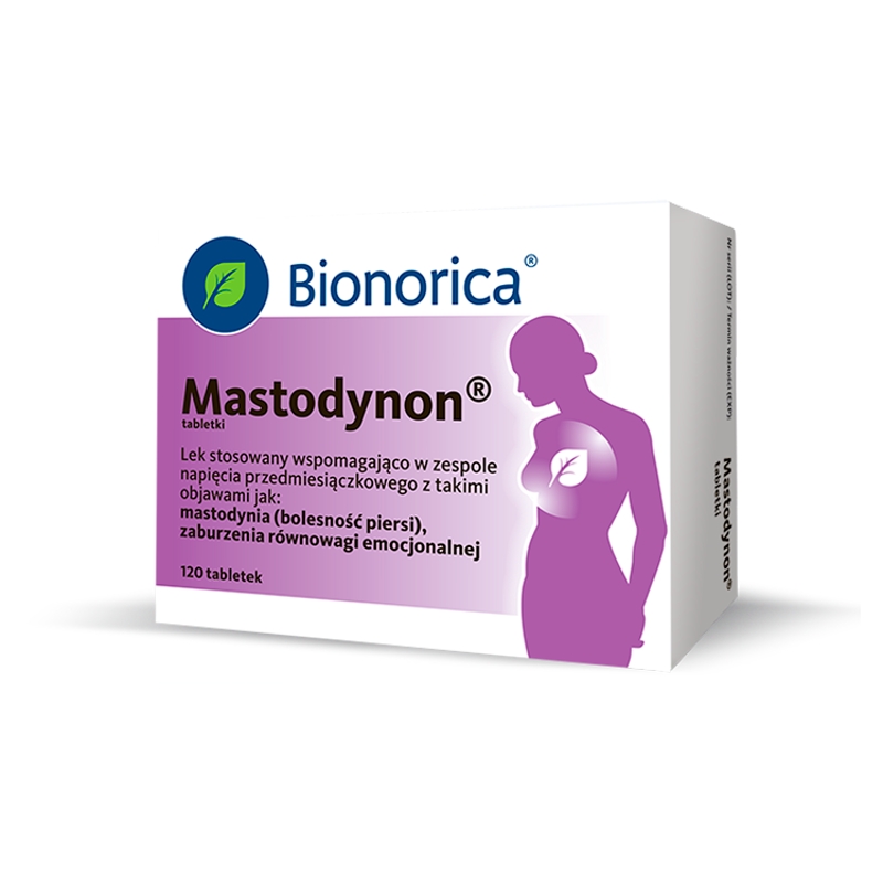 Mastodynon, tabletki wspomagające w zespole napięcia przedmiesiączkowego, 120 szt.