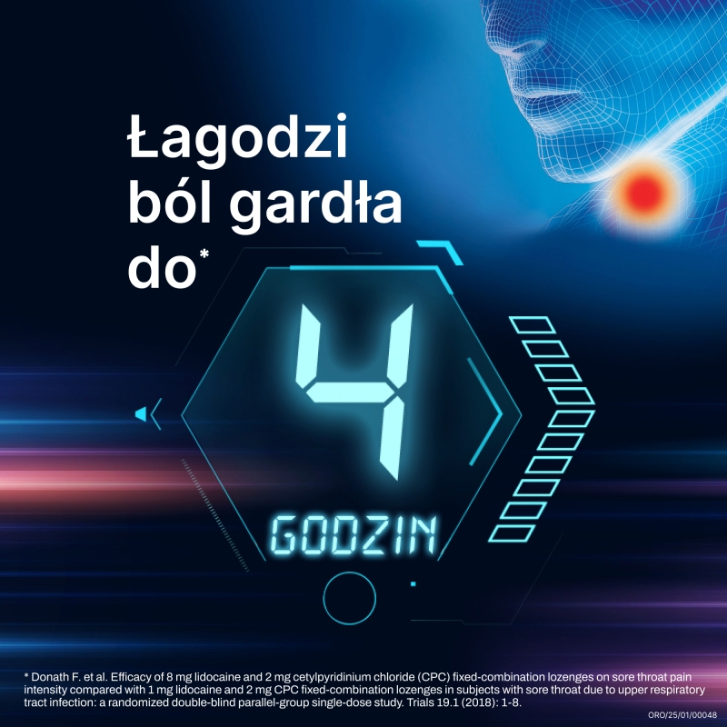 Orofar MAX, pastylki twarde na ból gardła i infekcje jamy ustnej, 30 szt.