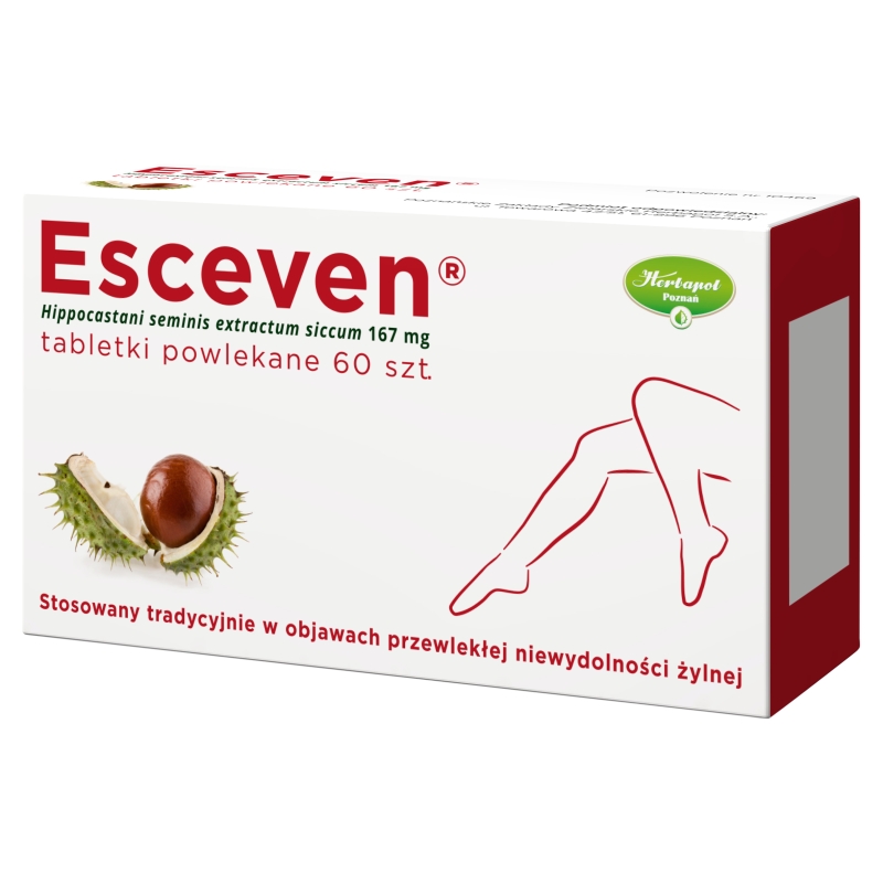 Esceven , tabletki stosowane w objawach niewydolności żylnej, 60 szt.