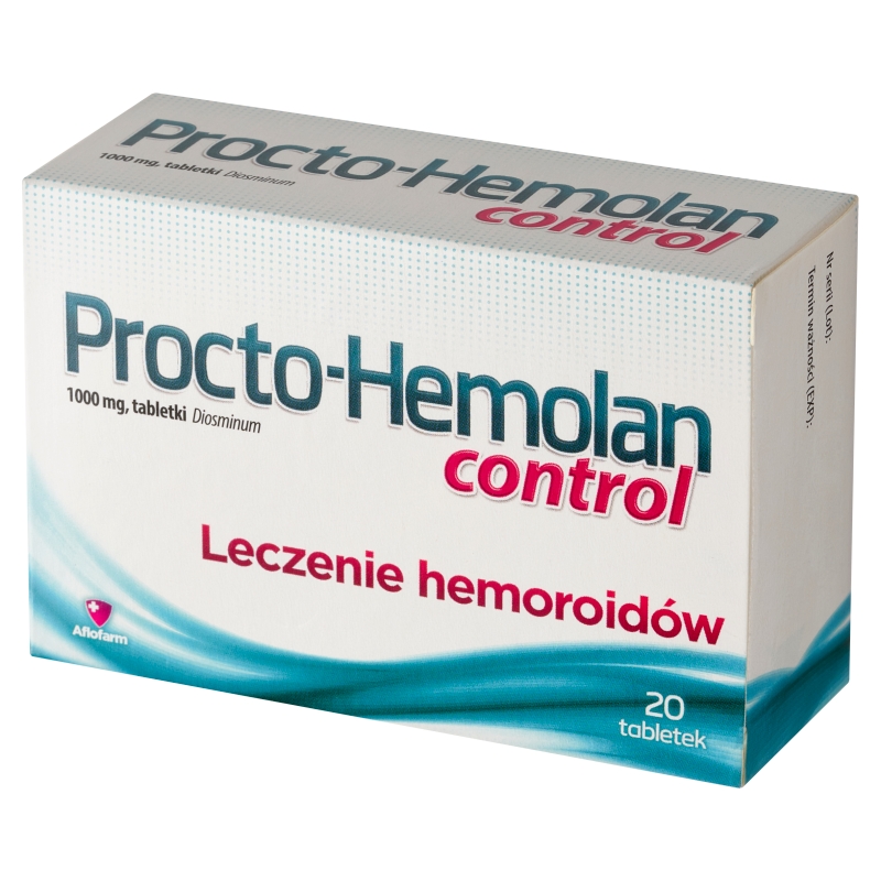 Procto-Hemolan control, tabletki na hemoroidy, 20 szt.