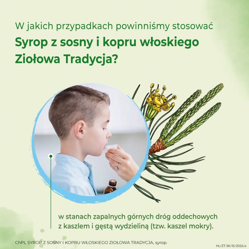 Ziołowa Tradycja, syrop z sosny i kopru włoskiego, 125 g