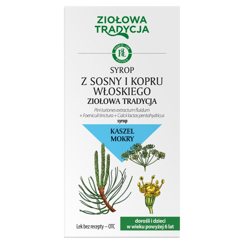 Ziołowa Tradycja syrop z sosny i kopru włoskiego, 125 g