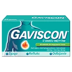 Gaviscon , tabletki do rozgryzania i żucia na refluks, zgagę, odbijanie o smaku mięty, 48 szt.