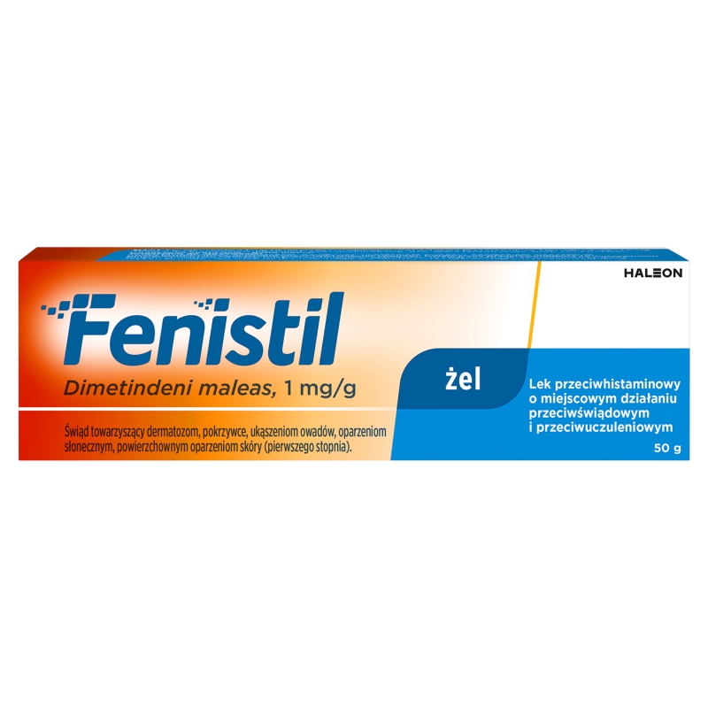 Fenistil  żel o działaniu przeciwświądowym i przeciwuczuleniowym, 50 g