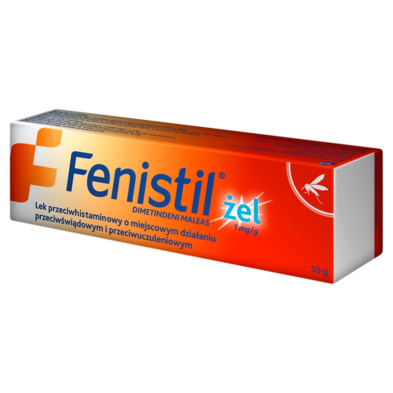 Fenistil , żel o działaniu przeciwświądowym i przeciwuczuleniowym, 50 g