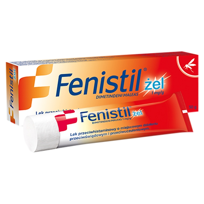 Fenistil , żel o działaniu przeciwświądowym i przeciwuczuleniowym, 50 g