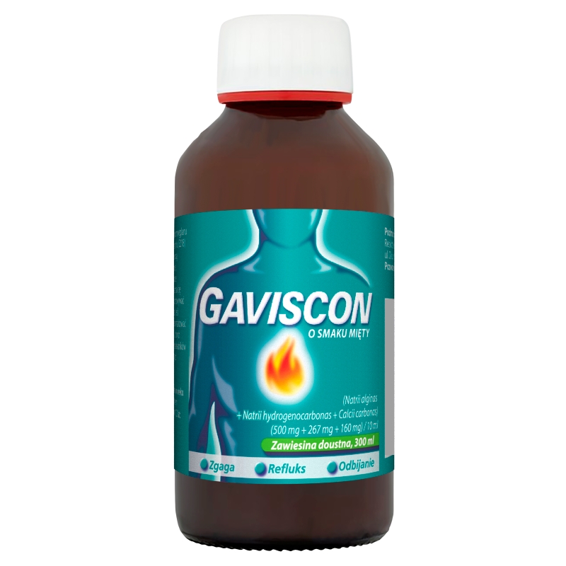 Gaviscon zawiesina doustna na zgagę i refluks o smaku miętowym, 300 ml