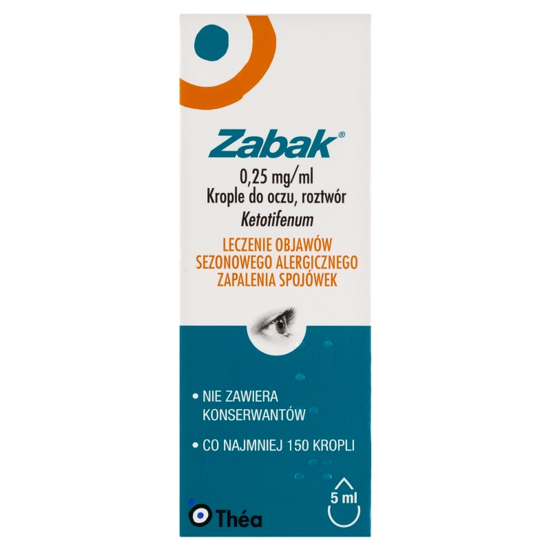 Zabak, krople, butelka 5 ml
