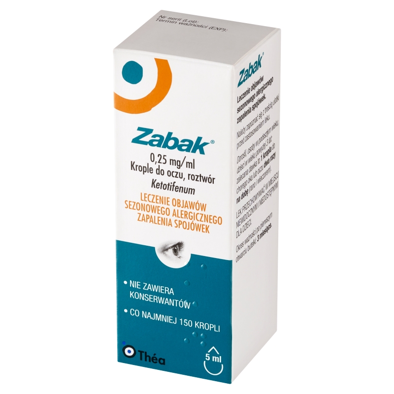 Zabak, krople, butelka 5 ml