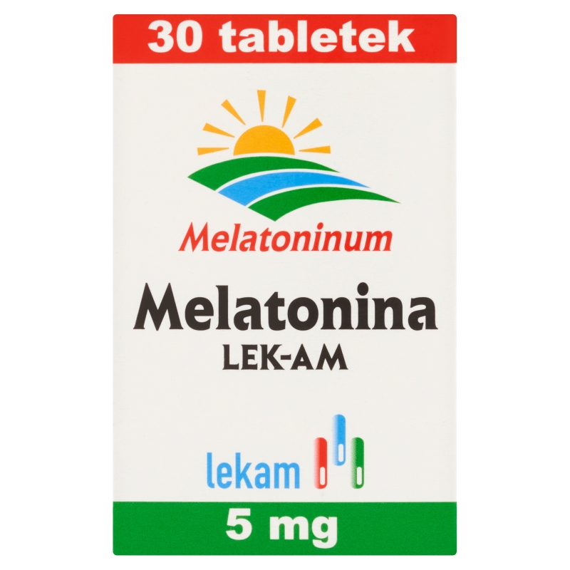 Melatonina LEK-AM tabletki na zaburzenia rytmu snu i czuwania, 30 szt.