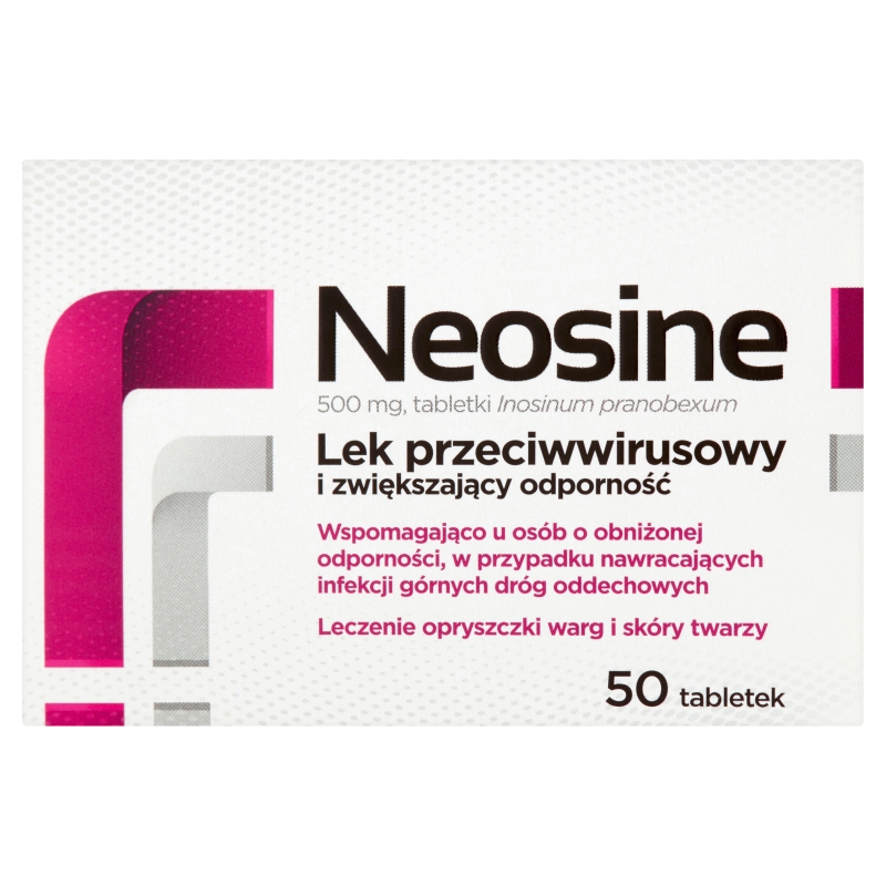 Neosine tabletki przeciwwirusowe, zwiększające odporność, 50 szt.