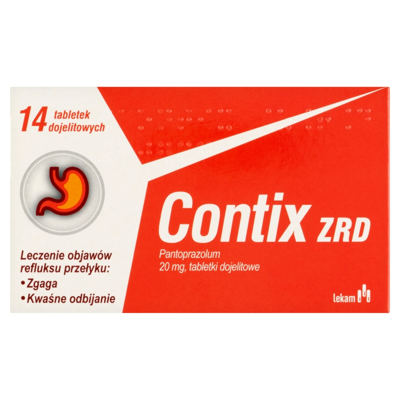 Contix ZRD, tabletki na refluks, zgagę i odbijanie, 14 szt.
