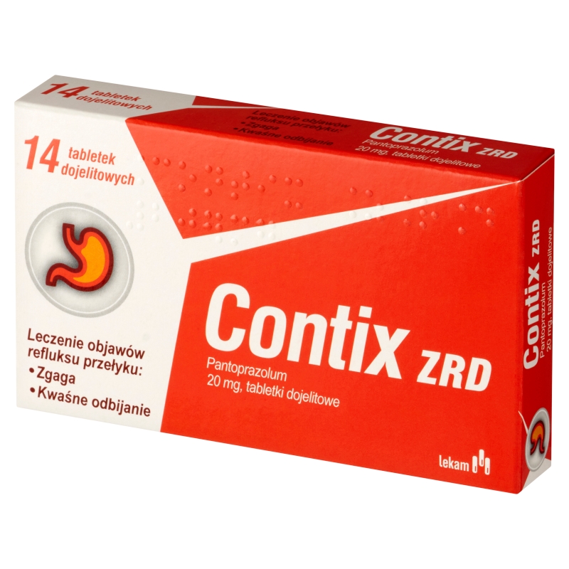 Contix ZRD, tabletki na refluks, zgagę i odbijanie, 14 szt.