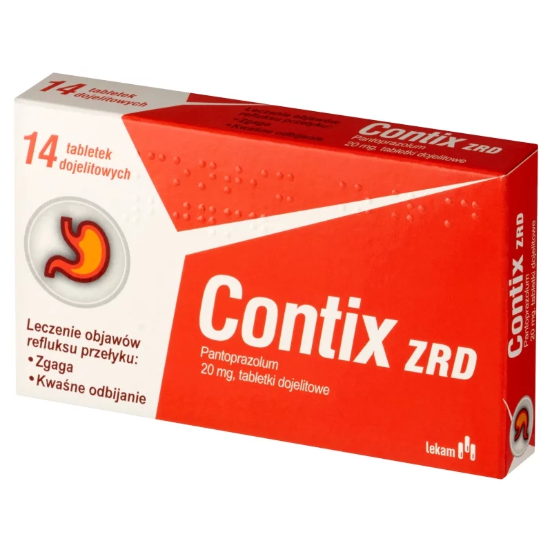 Contix ZRD, tabletki na refluks, zgagę i odbijanie, 14 szt.