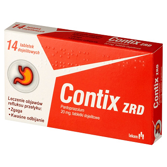 Contix ZRD, tabletki na refluks, zgagę i odbijanie, 14 szt.
