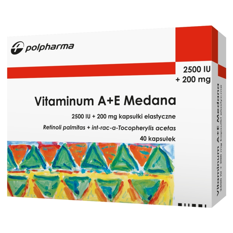 Vitaminum A+E Medana kapsułki na niedobór witamin A i E, 40 szt.